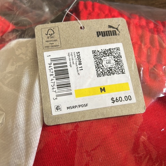 Puma Red Sweats - Picture 2 of 4